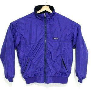 Patagonia Womens Size Large Vintage Bomber Jacket Periwinkle Made in USA Rare
